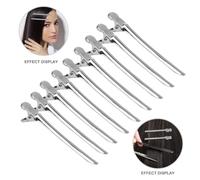 Alipis 12 pezzi Fermagli Capelli Becchino in Acciaio Inossidabile Clips Resistenti per Taglio e Acconciature Design Leggero e Compatto per Uso Domestico e Professionale