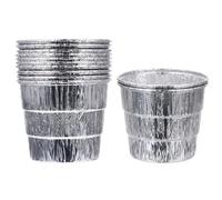 Alipis 12 Pezzi Fodere Secchio in Alluminio per Barbecue, Leggere e Portatili, Accessori per Pulizia e Raccolta Grasso Durante Feste e BBQ