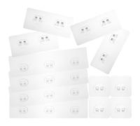 Alipis 12 Pezzi Ganci Adesivi in Plastica, Facili da Installare | Compatibili Superfici, Soluzione Rapida per Casa in Affitto e Camera, per Ombrelli e Cornici