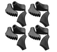 Alipis 12 pezzi Gommini in Gomma per Bastoncini da Trekking Puntali Antiscivolo e Resistenti per Bastone da Passeggio Protezioni Sostitutive Impermeabili per Escursionismo e Alpinismo