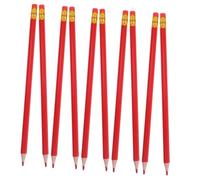 Alipis 12 pezzi Matite Rosse Cancellabili da Matite Pre-temperate Impugnatura Esagonale Ergonomica per Correzione Colorazione Mappe Disegno e Valutazione Test