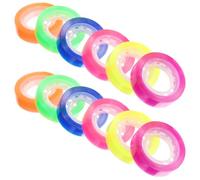 Alipis 12 Pezzi Nastro Trasparente Colorato 12 CM X 18 M Nastro Decorativo Fai da Te per Album Diario Scrapbooking Adesivo senza Residui per Superfici Lisce