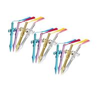 Alipis 12 pezzi Penne Gel con Pendente Nappa Penne Scrittura Ufficio Flessibili e Pratiche Colorate per Disegno e Appunti Scolastici