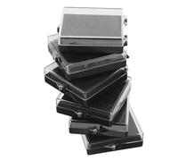 Alipis 12 pezzi Scatola Plastica Trasparente con Spugna Nera Interna Custodia Rigida per Medaglie Marathon e Spille Porta Badge e Brooch Display Case Multifunzionale