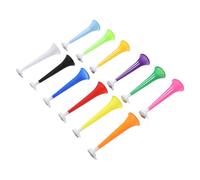 Alipis 12 Trombe da Stadio in Plastica Colorate Corno da Tifo per Eventi Sportivi Sirena da Stadio Leggera e Smontabile per Partite di Calcio Basket e Feste di Gruppo