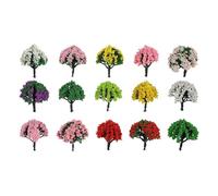 Alipis 15 Mini Modelli di Alberi in Plastica 6 Cm per Diorama e Modellismo, Alberi Modello per Paesaggio e Decorazioni Tavolo di Sabbia, Accessori per Micro Paesaggi e Spazi Verdi