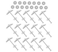 Alipis 15sets Kit Di Bulloni Levetta e Dadi Ad Alette in Acciaio Al Carbonio Per Impieghi Gravosi Adatti Cartongesso Pareti Cavi Legno e Soffitti Clip Sgancio Rapido Per Facile