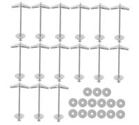 Alipis 15sets Viti Farfalla e Dadi Ad Alette Set Di Bulloni Levetta in Acciaio Al Carbonio Robusto Per Installazioni Su Cartongesso Legno Mattoni Forati e Pannelli