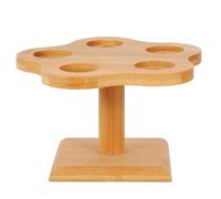 Alipis 1Pc Supporto per cono gelato, espositore per cono di cialda in Di legno a 5 fori, espositori per supporto di gelato per feste di compleanno e ristoranti di nozze halloween