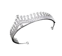 Alipis 1pezzi Corona Per Sposa Da Matrimonio Tiara Nuziale Elegante Copricapo Decorativo Dettagli Raffinati Accessorio Per Cerimonie e Foto
