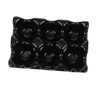 Alipis 1pezzi Vassoio Portauova in Ceramica Celle Contenitore Riutilizzabile Per Uova Pratico Organizer