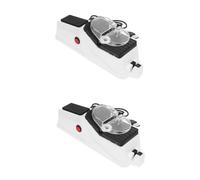 Alipis 2 Pezzi Affilacoltelli Elettrico Temperamatite Da Cucina Affilacoltelli Chef Affilatrice Elettrica Conveniente Strumento Di Affilatura Temperamatite Professionale Coltello Plastica
