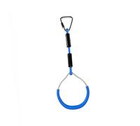 Alipis 2 Pezzi Anelli da Ginnastica per in Plastica Blu Set da Gioco per Arrampicata e Percorso a Ostacoli per Esterni Giardino Attrezzatura Fitness