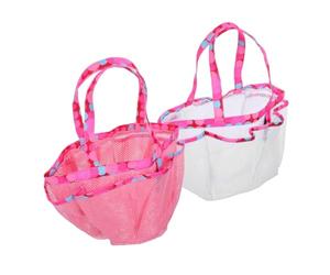 Alipis 2 pezzi Borsa Doccia in Rete PVC, Capacità Grande, Scarico Rapido, per Palestra, Bagno e Piscina