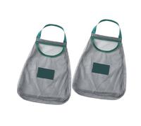 Alipis 2 pezzi Borsa Rete Porta Verdura e Frutta Appendibile in Poliestere Resistente e Traspirante Sacchetto Multiuso per Aglio Radice Aromatica e Pomodori Riutilizzabile per Cucina e