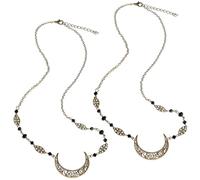 Alipis 2 pezzi Catene per Capelli Boho con Pendenti Celesti e Cristalli Accessori Vintage per Donna e Ragazze Gioielli Capelli Eleganti in Cristallo e Lega Regalo per Occasioni Speciali