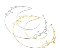 Alipis 2 pezzi Cerchietto Auricolare Elegante in Stile Antico di Corone Aureola Dorate e Argento Accessori Capelli Donna per Feste Matrimoni e Cosplay Materiale Resistente e Rifinito con
