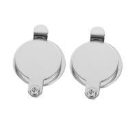 Alipis 2 Pezzi Copertura dello Specchio della Porta Anti-Vista Copertura spioncino Accessori per Porte Fibra di Privacy placca di Copertura dello spioncino della Porta Rame Silver