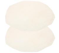 Alipis 2 Pezzi Coperture Pelli in Pelle di Bufalo da 30 Cm per Tamburo Africano Sciamano, Accessori di Ricambio per Percussioni Riduzione Vibrazioni, Adatti a Batteristi e Percussionisti