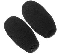 Alipis 2 Pezzi Copriparabrezza Microfono a Bavero in Spugna Durevole, Mini Copertura Ricambio per Microfoni Cuffia da Risvolto, Accessori per Registrazioni, Presentazioni e Interviste