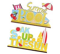 Alipis 2 Pezzi Decorazione per Feste Soak Up The Summer Decorazione Ufficio Accessorio Estivi