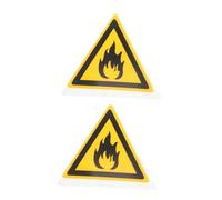 Alipis 2 Pezzi Etichette Avvertimento Infiammabili Sicurezza per e Spazi Esterni Adesivi Resilienti Pet Facili da e Resistenti per Promuovere La Sicurezza Antincendio