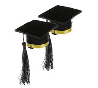 Alipis 2 Pezzi forcina per cappello da dottore Forcina per cappello con nappa forcina carina Decorazioni per cappellini di laurea toppers fermagli per decorativi molletta provato