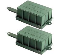 Alipis 2 Pezzi Gabbia Floreale in Plastica Fenolica Verde, Facile da Usare e Assorbente, per Composizioni Floreali in Negozio per Feste