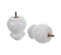 Alipis 2 Pezzi Gambe di Divano in Stile transitorio Piedi per mobili Pies para muebles White