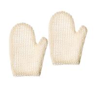 Alipis 2 pezzi Guanti Esfolianti per Doccia in Naturale Spugna Corpo Nido d per Massaggio e Pulizia Profonda di Schiena Collo e Spalle Ricco Potere Schiumogeno Dimensioni Compatte