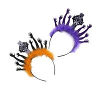 Alipis 2 Pezzi Halloween Headband con Mano Zombie e Tomba Accessori Spaventosi Fascia Leggera e Ergonomica per Masquerade e Party Tema