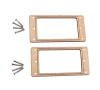 Alipis 2 pezzi Humbucker Frame in Legno d Acero per Chitarra Elettrica da Anelli Flat per Pickup Doppia Bobina con Viti Telaio Montaggio Pickup Double Coil per Sostituzione e Riparazione