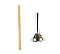 Alipis 2 pezzi Imbuto per Salsicce in Acciaio Resistente Tubo Riempimento per Tritacarne Strumento per Salsiccia Facile da Pulire Adatto per Carne Macinata e Cucine Domestiche