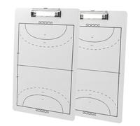 Alipis 2 pezzi Lavagna per Allenatore Pallamano Doppia Faccia in PVC Riutilizzabile Accessorio Sportivo per Strategia e Formazione Squadra
