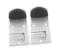 Alipis 2 Pezzi Limitare La Marcia della Fermaporta Commerciale Piastra Fermaporta Limitatore della Silver