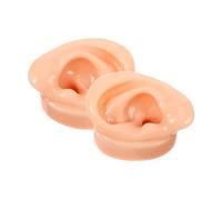 Alipis 2 pezzi Modelli Orecchio in Silicone per Display Orecchini Simulazione Realistica con Canale Auricolare Accessori per Esercizi Piercing e Dimostrazioni Mediche