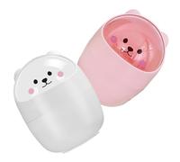 Alipis 2 pezzi Pattumiera da con Design Animale Animato Piccolo Cestino Immondizia per Scrivania Camera da Ufficio Resistente Bianco e Rosa