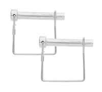 Alipis 2 Pezzi Perni Bloccaggio Molla Quadrati Perni Sicurezza Rimorchio con D Resistente per Aggancio Trailer e Gancio Traino