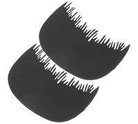 Alipis 2 pezzi Pettine per Capelli con Fibra per Contorno Frontale da Strumento Portatile per Acconciature Naturali Pettine Protettivo per Applicazione Fibra Adatto Uomo e Donna