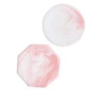 Alipis 2 pezzi Piastra Supporto Sigillo Cera Effetto Marmo Rosa Base Resistente e Antiaderente per Timbri Ceralacca Pad Rilascia Vernice per Sigillatura Durevole