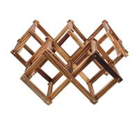 Alipis 2 Pezzi Portabottiglie in Vino Marrone per Bar e Casa Supporto Organizzatore per Bottiglie Design Creativo e Chic per Cucina e Ristorante