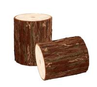 Alipis 2 Pezzi Portavasi in Legno a Forma di Ceppo da Parete per Decorazioni Casa Rustica, Risparmio Spazio e Composizioni Floreali Eleganti