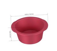Alipis 2 pezzi Stampi Silicone per Torte Rotondi Rosso Vinaccia Antiaderenti e Flessibili per Fondant e Cupcake per Dolci Creativi e Facili da Lavare