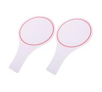 Alipis 2 Pezzi Tabellone Segnapunti Mano Lavagna Bianca Cancellabile Secco Pagaia Portatile per Giudici e Performance Esterne Riutilizzabile e Facile da Usare