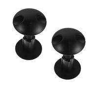 Alipis 2 Pezzi Tappo per Corda da Surf in Plastica Nera Supporto Arrotondato Accessorio per Riparazione Guinzaglio Bodyboard Punto di Ancoraggio Resistente per Tavola Morbida Kit