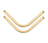 Alipis 2 Pezzi Tubo Estensione Lampada Curvo in Rame con Filettatura Asta Sostitutiva per Lampade Sospensione e Applique Tubo Allungabile per Lampade da Tavolo e Parete Accessori per