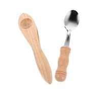 Alipis 2 Pezzi Wooden Musical Spoons Lightweight Folk Percussion Instruments With Ergonomic Handles For Wood And Metal Design For Rhythm Learning And Party Fun