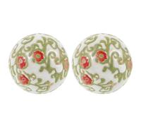 Alipis 2 Pz Galleggiante in Ceramica Palline Decorative Decorazioni per acquari Pietra dell'acquario Acquario con Pompa ad Aria Giocattoli Ornamento Palla figurina Decorativa della Sfera