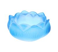 Alipis 2 Pz Portacandele di Loto Colorato di Loto Candele a di tè Kit per La Produzione di Candele Lampade Scaldacandele Elettrico Lampada a Tulipano Diffusore Blue Bicchiere