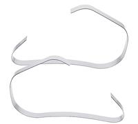 Alipis 2 Pz Tendiscarpe in Acciaio Inossidabile Sacco a Pelo Bracciali Marini Bustine Adesivi Pacchetti Alimentatore Kit Trogolo Supporto Classico Alimentatori Presa Porta Silver